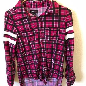 Hot pink flannel new with tags